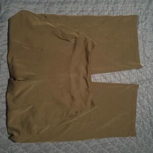 Olive Green Modal Wide-Leg Pants